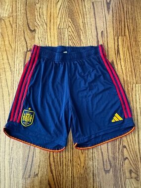Adidas Spain National Team Soccer Shorts Home Football 2022-23 Men’s Size L